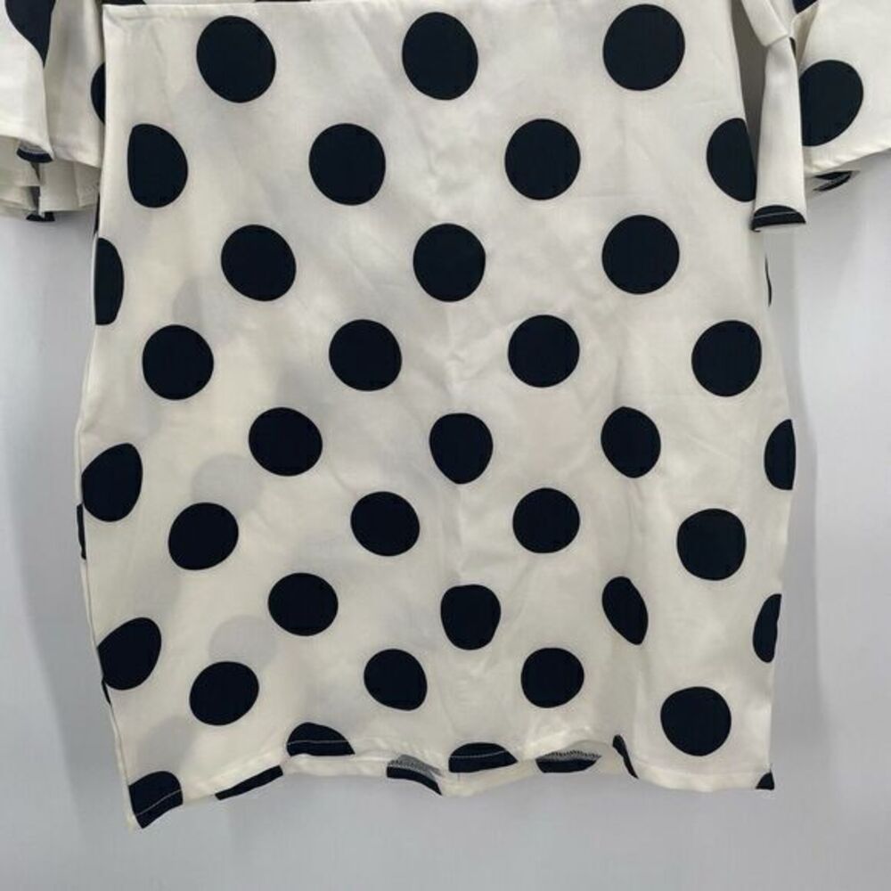 Mixinni Big Polka Dot Dress With 3/4 Bell Sleeve‎ Womans Suze XXL #9P - Picture 4 of 6